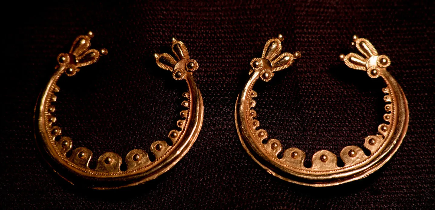 16th Century HALF MOON Pouch Fittings - EL12