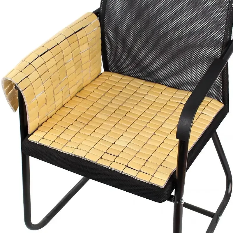 2 Pieces Bamboo Seat Cover Mat Cushion Summer Cool Mat Chair Sofa Car Table Healthy BSC01