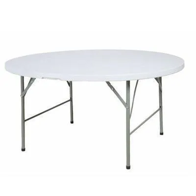 5-Feet Round Plastic Folding Table