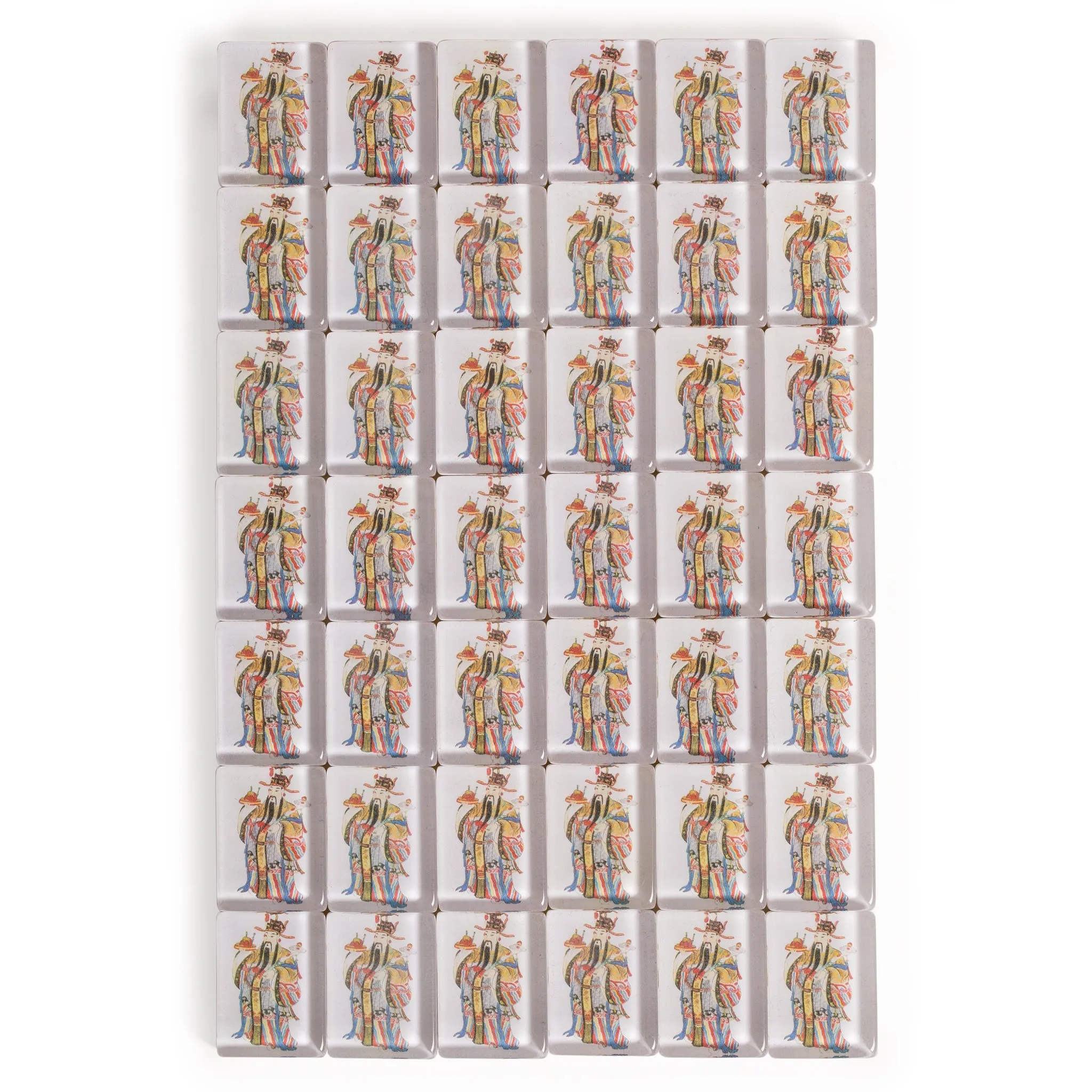 American Mahjong Set of 166 Tiles - "God of Fortune"