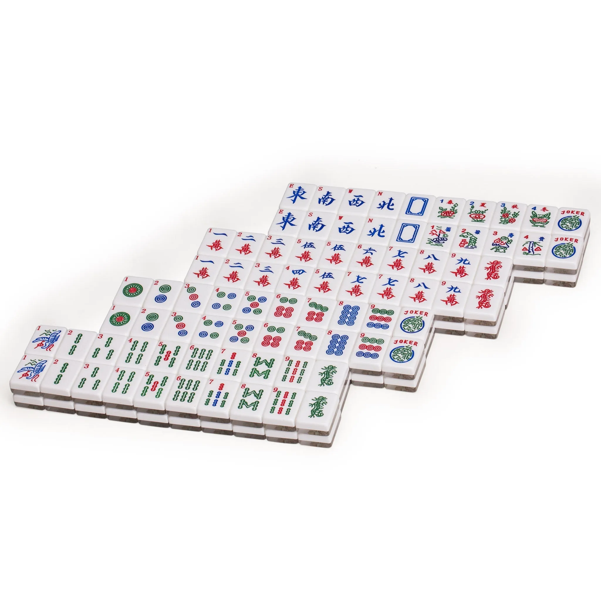 American Mahjong Set of 166 Tiles - "God of Fortune"