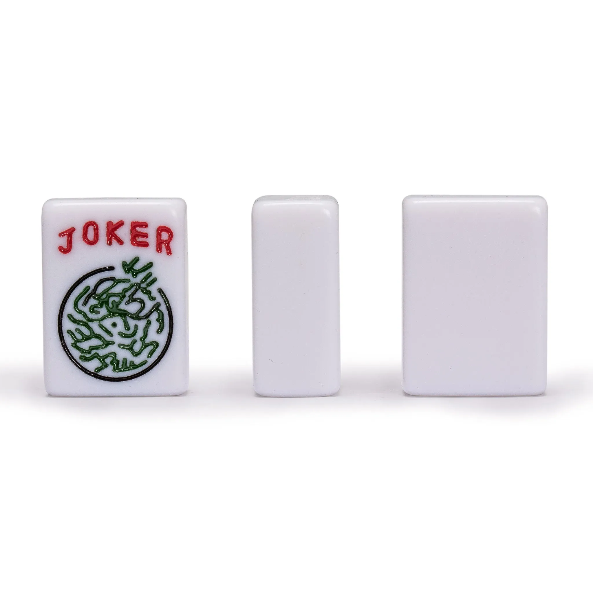 American Mahjong Set, "Elemental" with Aluminum Case - Racks with Pushers, Scoring Coins, Dice, and Wind Indicator