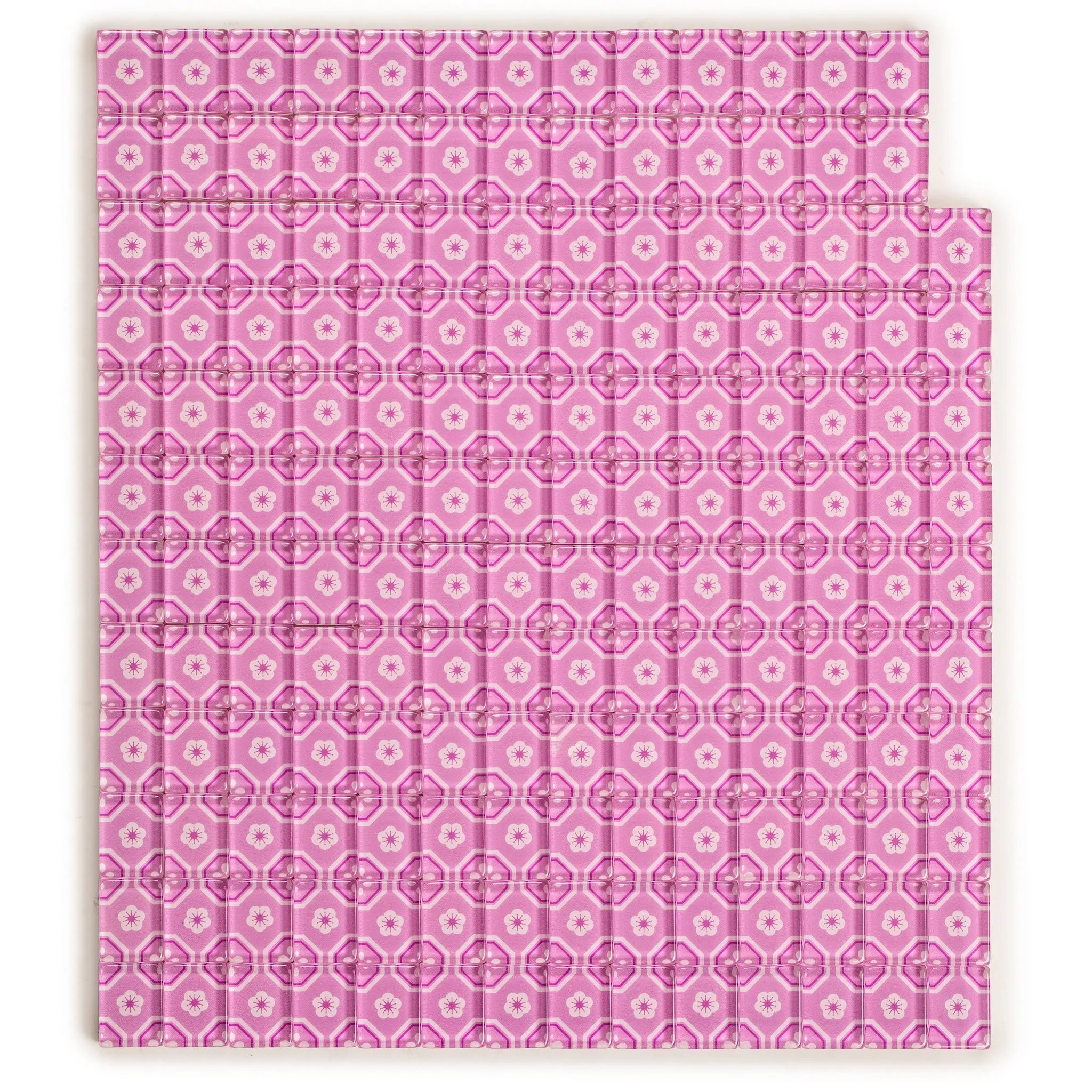 American Mahjong Tiles, "Sakura" - 166 Cherry Blossom Flower Acrylic Tiles