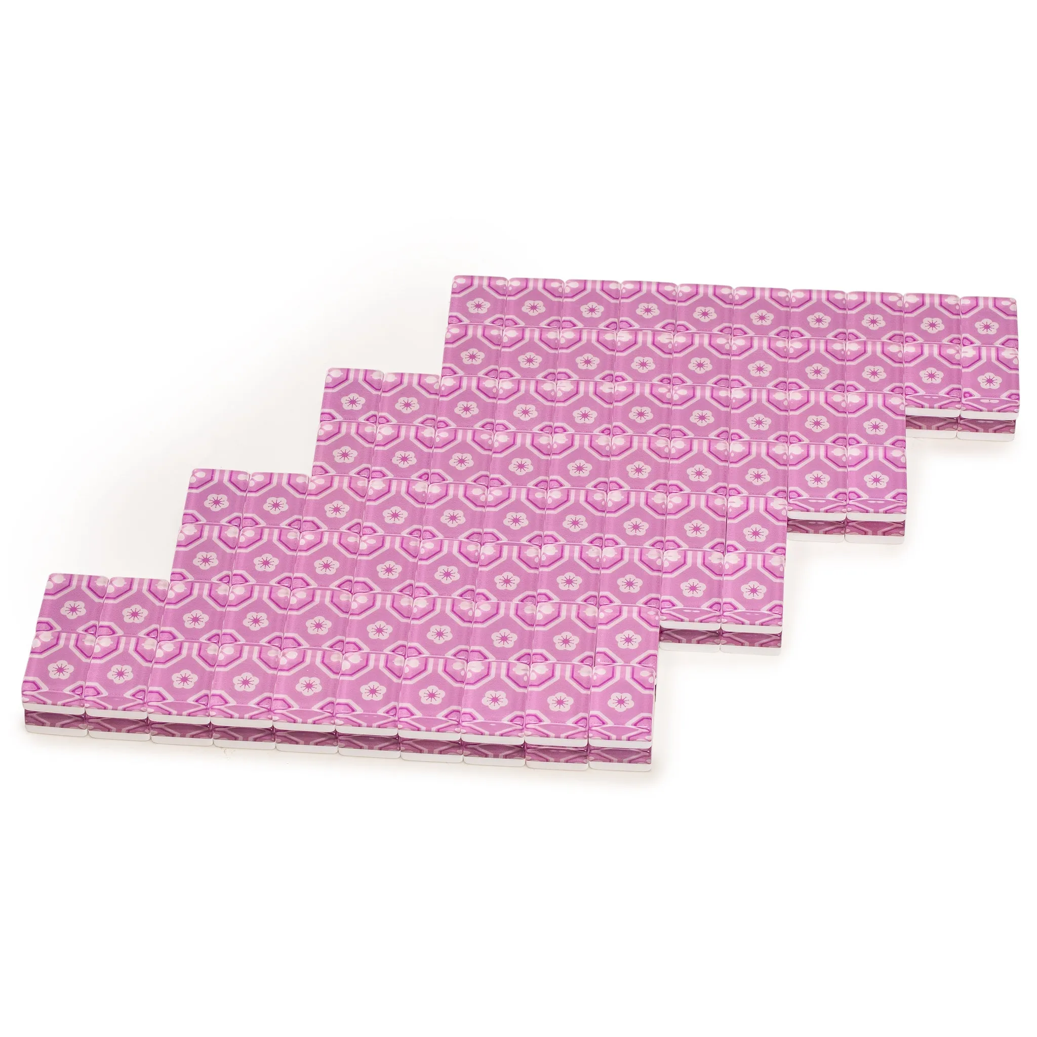 American Mahjong Tiles, "Sakura" - 166 Cherry Blossom Flower Acrylic Tiles