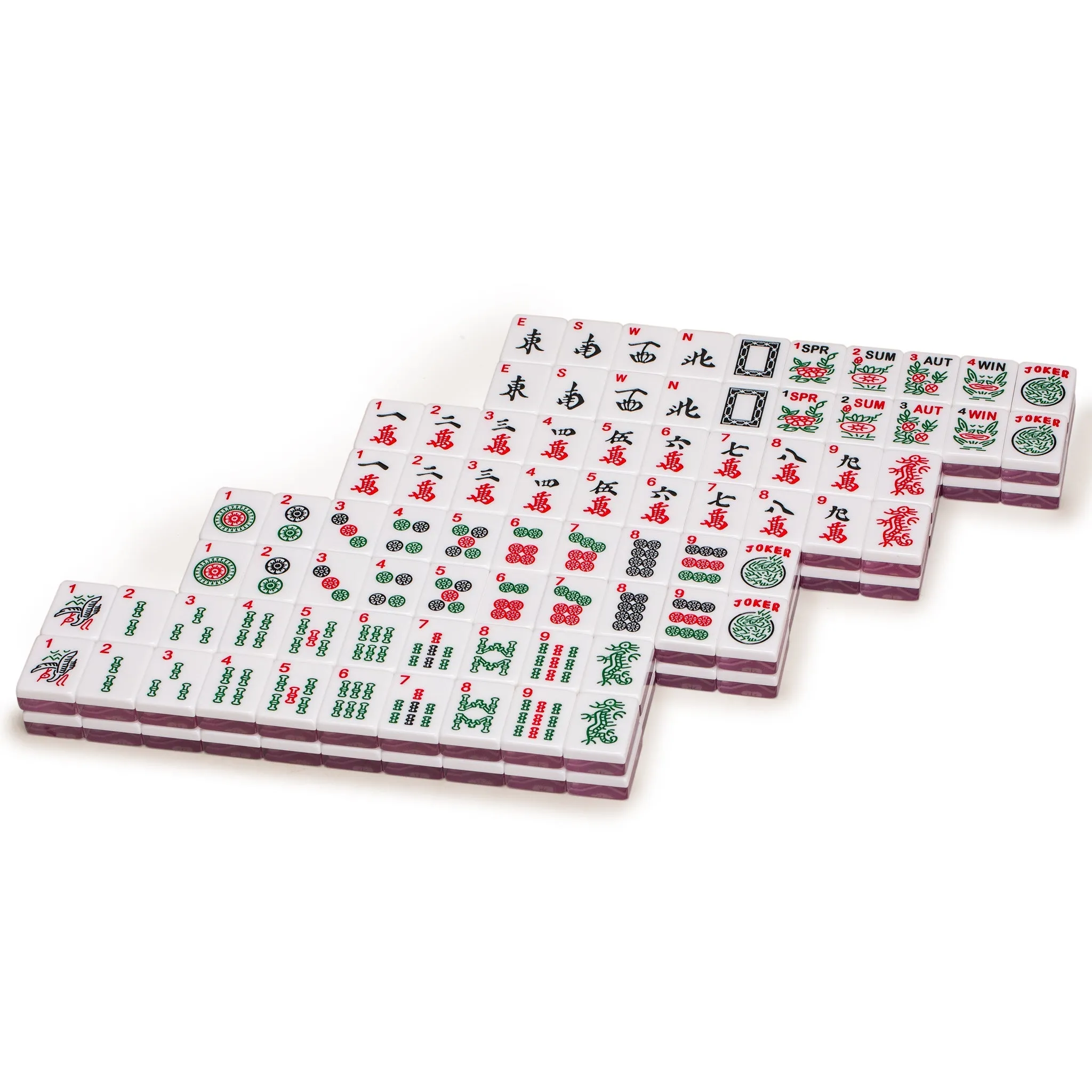 American Mahjong Tiles, "Sakura" - 166 Cherry Blossom Flower Acrylic Tiles