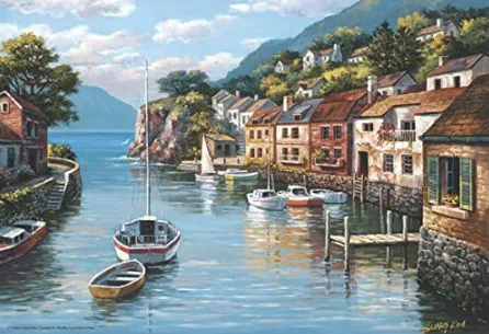 Anatolian 500 Piece Puzzle - Village on The Water Puzzle, Multicolor (PER3535)