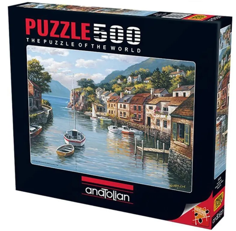 Anatolian 500 Piece Puzzle - Village on The Water Puzzle, Multicolor (PER3535)