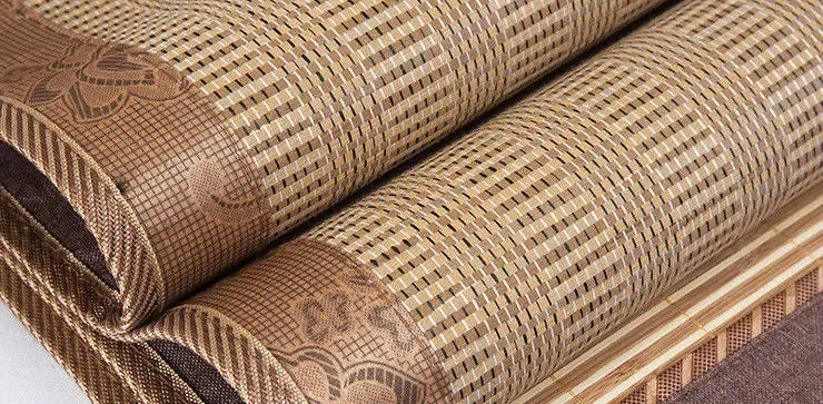 Bamboo Sleeping Mat Foldable Both Side Sheet Rug Floor Mat Cool Mat 双面折叠金砖系列竹席凉席 BMR03