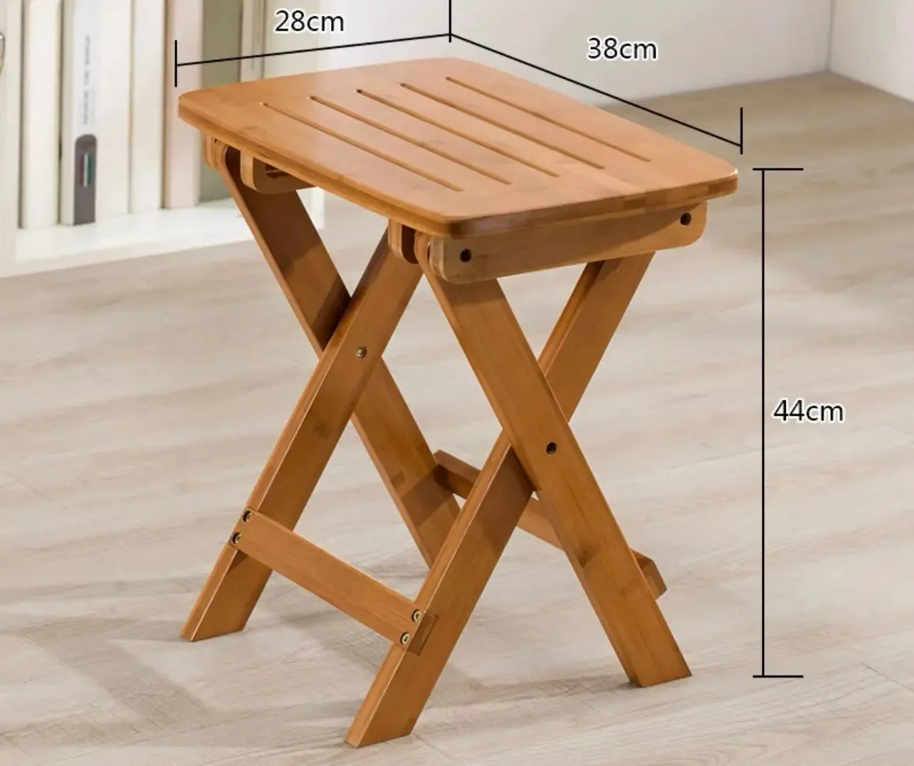 Bamboo Wooden Table Stool Foldable Dining Study Picnic Camping Handy Indoor Outdoor