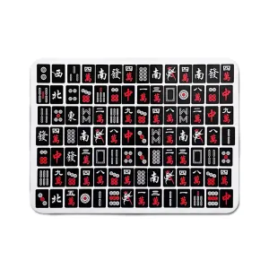 Black Mahjong Soft Placemat