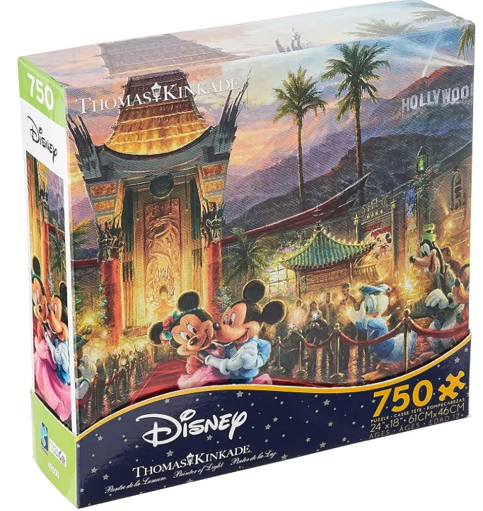 Ceaco - Thomas Kinkade - Disney Dreams Collection - Mickey and Minnie Hollywood - 750 Piece Jigsaw Puzzle