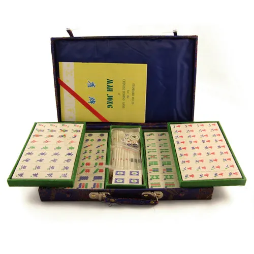 Chinese Mahjong Set with Bamboo & Bone Tiles