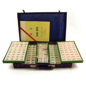 Chinese Mahjong Set with Bamboo & Bone Tiles