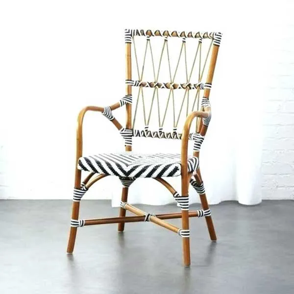 Classic French Bistro Cane & Wicker Furniture - Coffee Chair - Tanzan