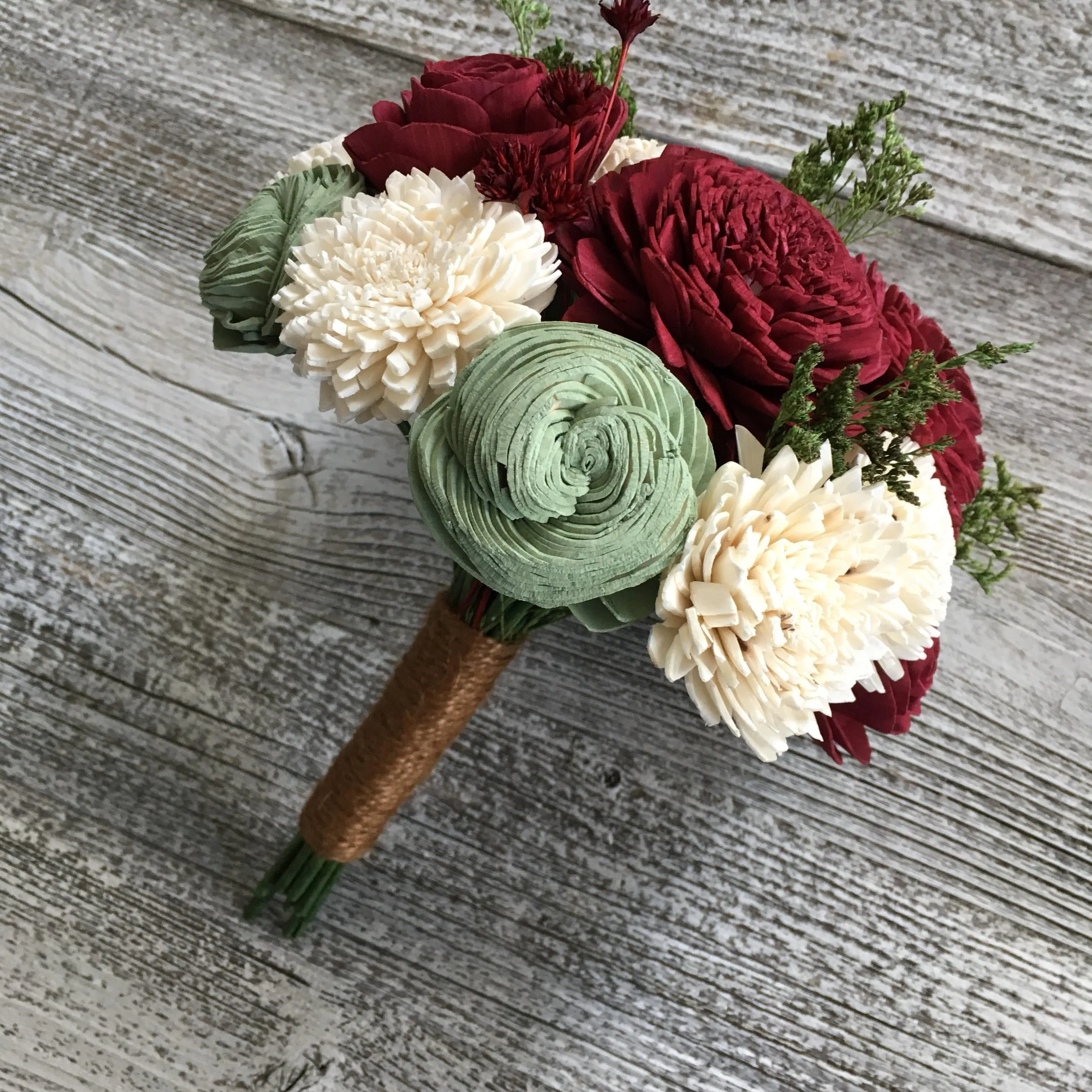 Classic Holiday Holi-Daze Wooden Flower Bouquet