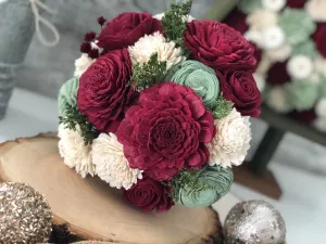 Classic Holiday Holi-Daze Wooden Flower Bouquet