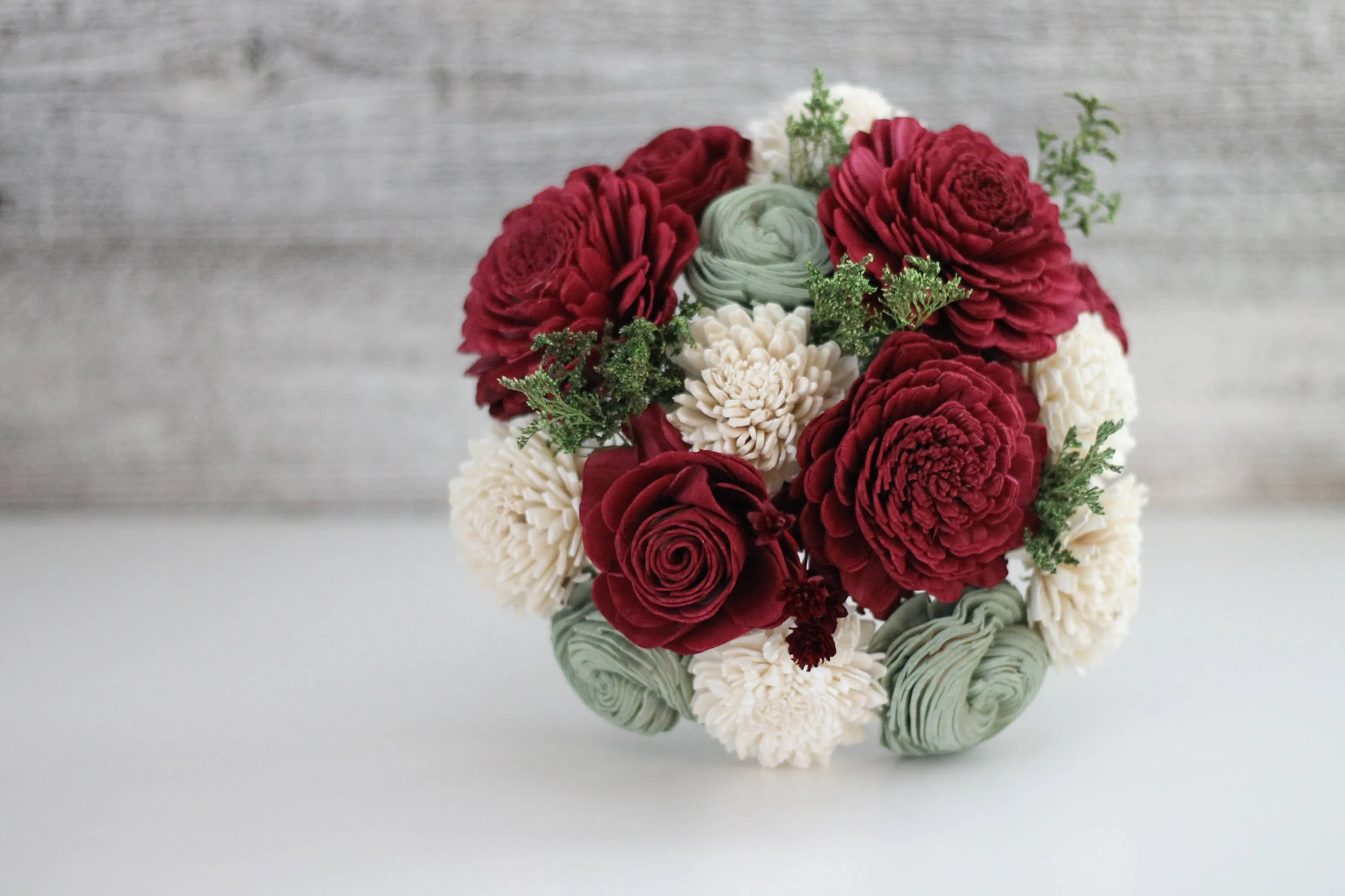 Classic Holiday Holi-Daze Wooden Flower Bouquet