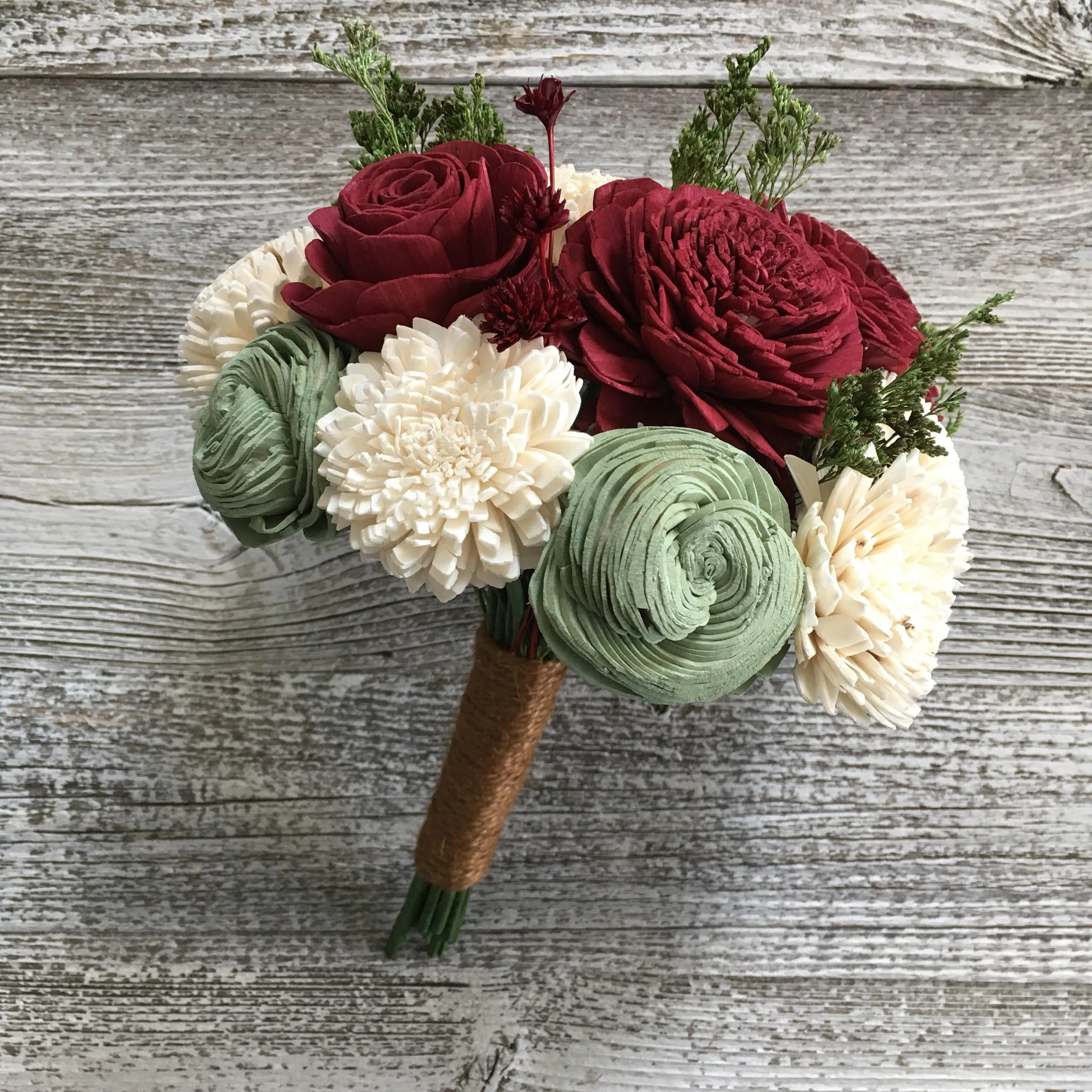 Classic Holiday Holi-Daze Wooden Flower Bouquet