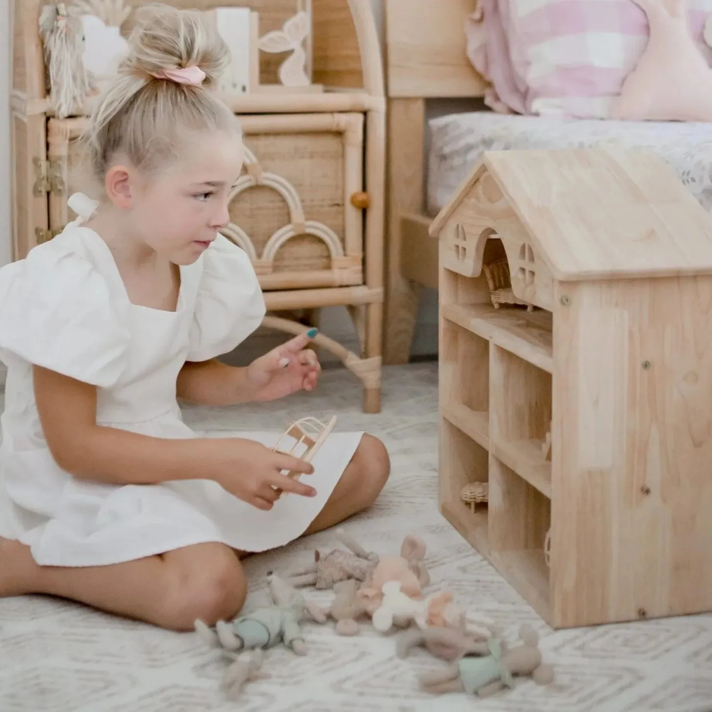 Classic Wooden Dollhouse