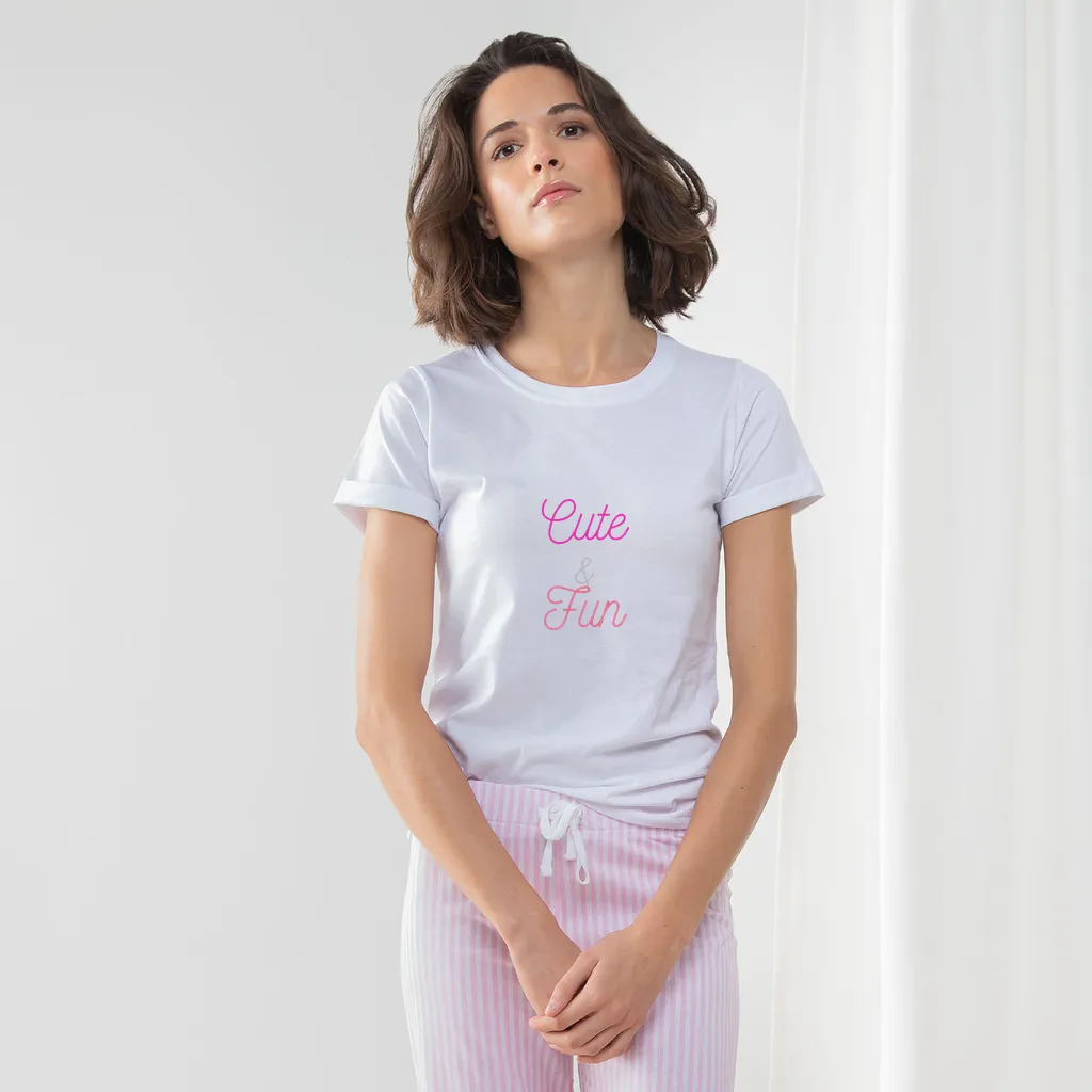 Cute and Fun Women's Long Pant Pyjama Set