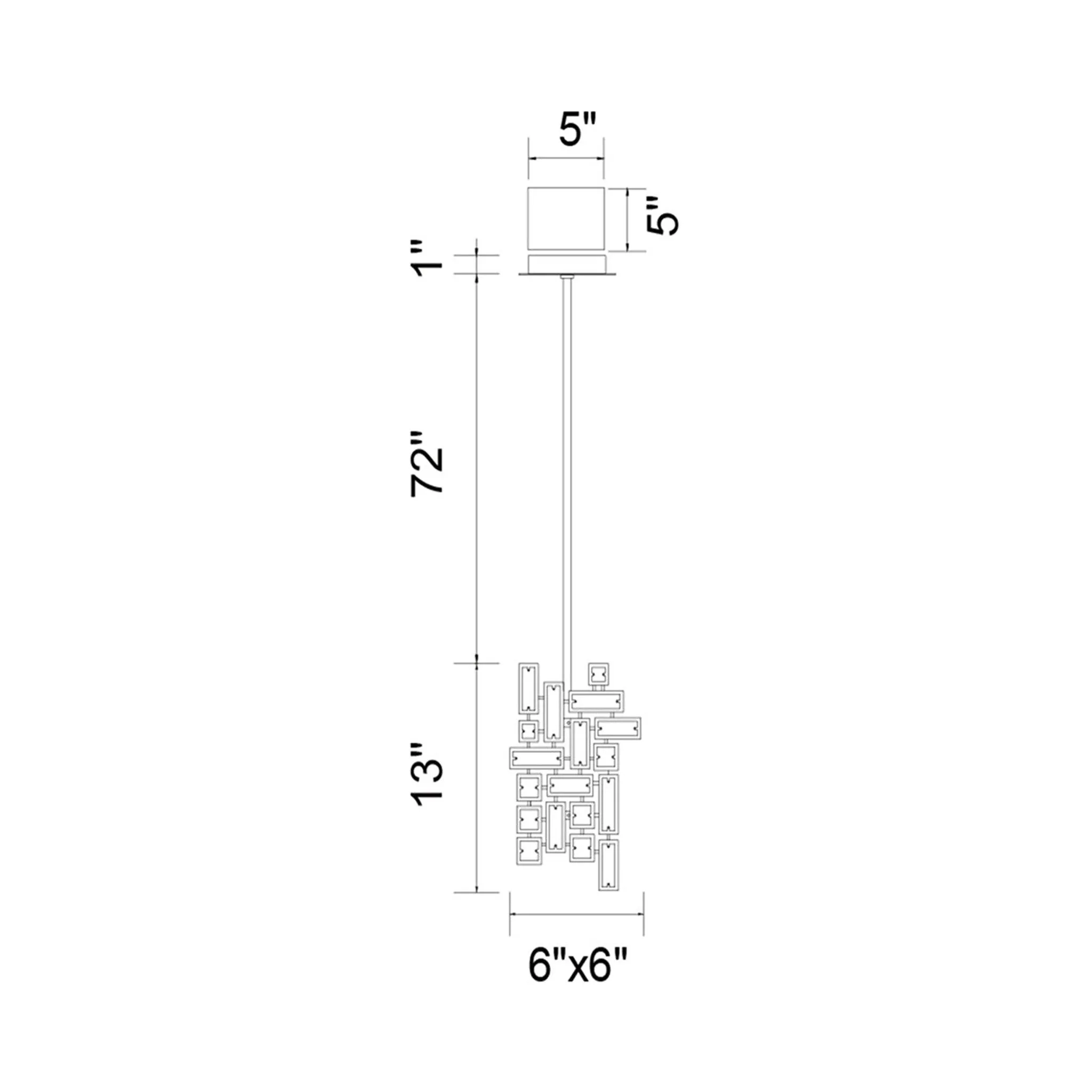 CWI Lighting Arley 1-Light Pendant