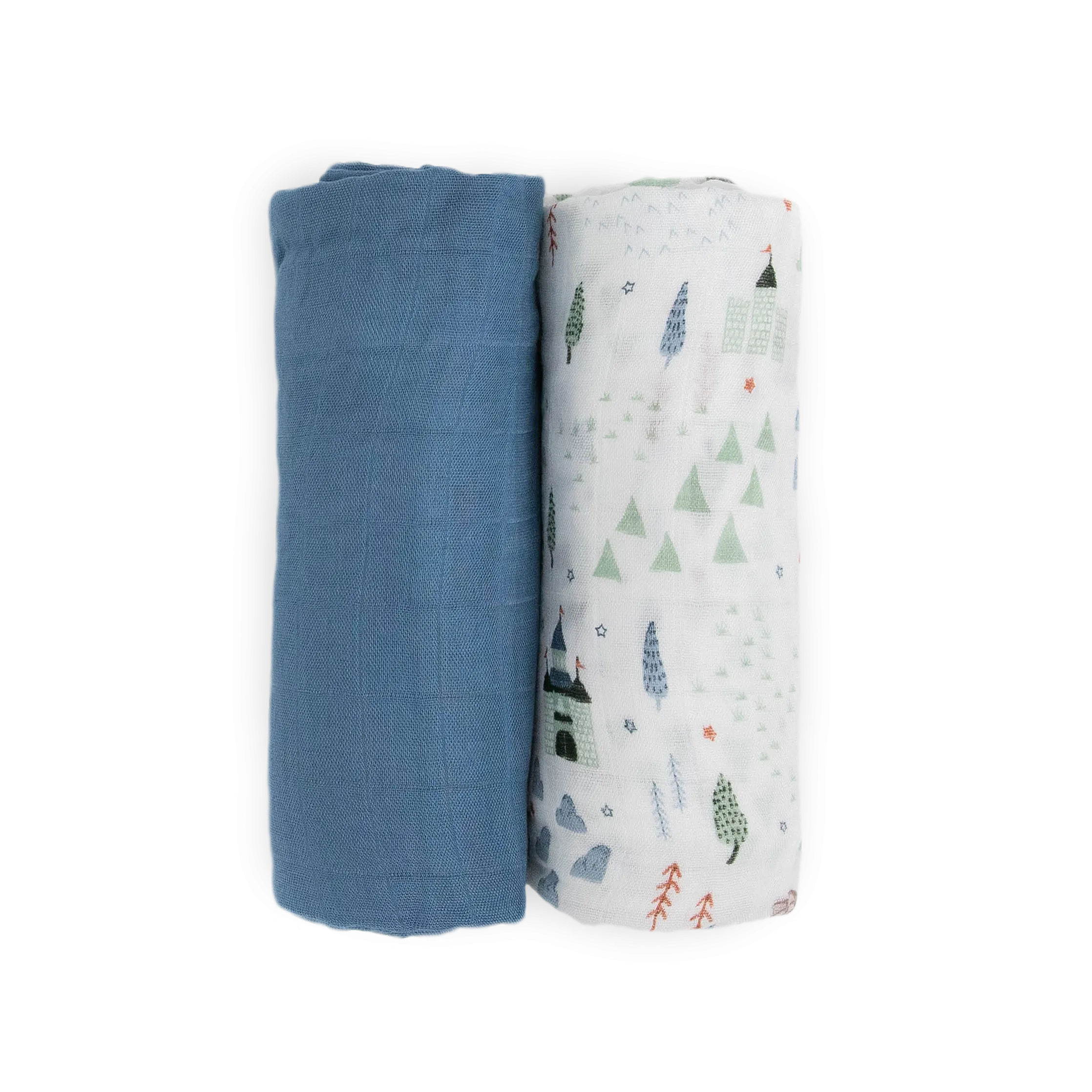 Deluxe Muslin Swaddle Blanket 2 Pack - Dragon Days