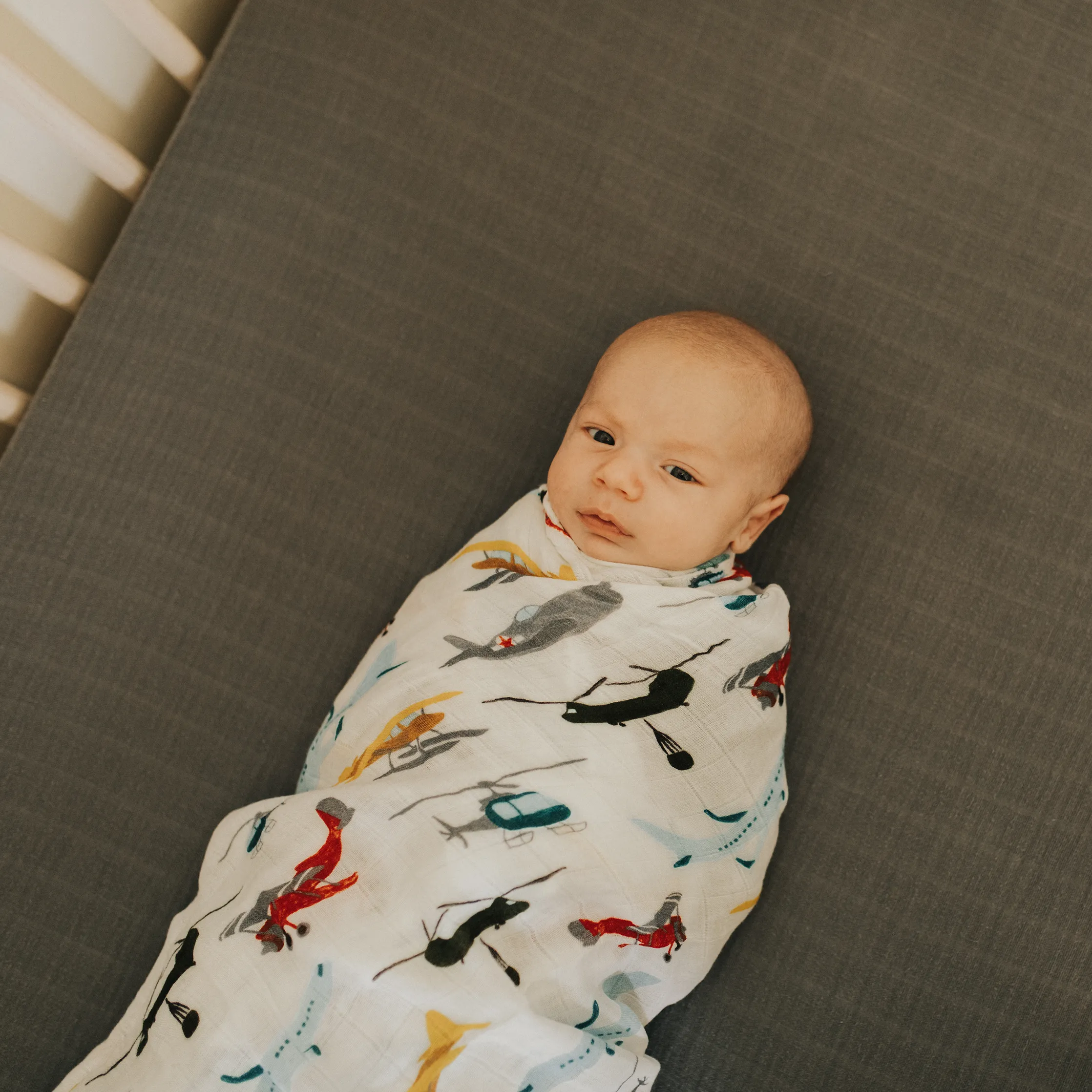 Deluxe Muslin Swaddle Blanket - Air Show