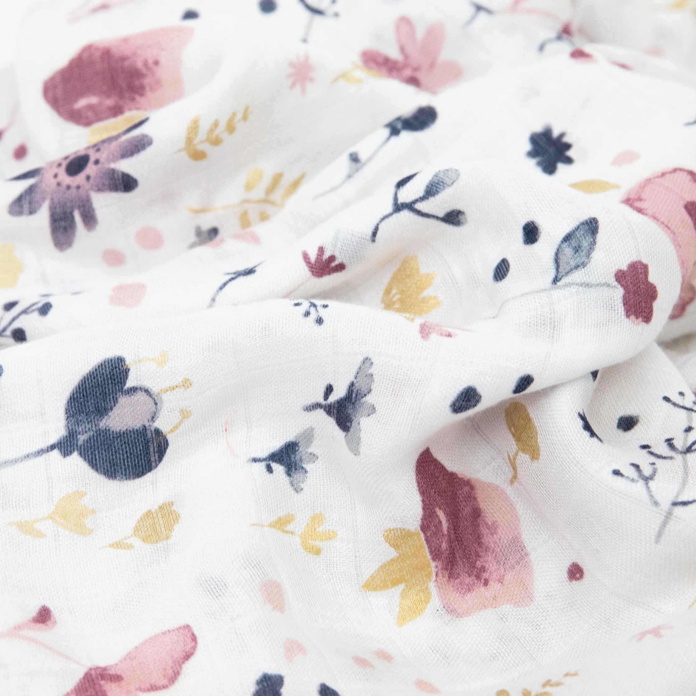 Deluxe Muslin Swaddle Blanket - Fairy Gardens