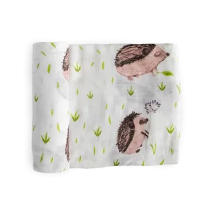 Deluxe Muslin Swaddle Blanket - Hedgehog