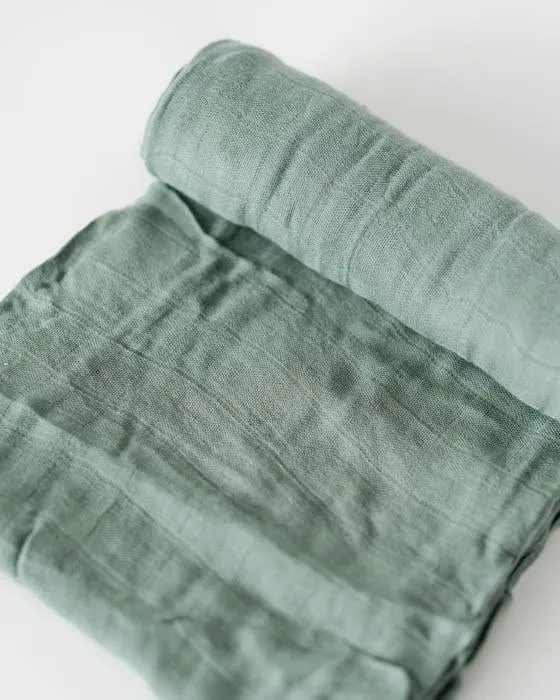 Deluxe Muslin Swaddle Blanket - Sage