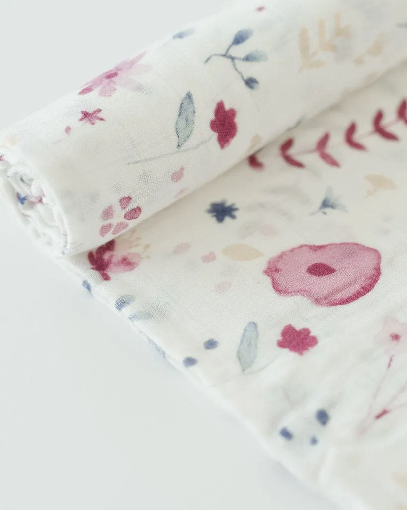 Deluxe Muslin Swaddle- Fairy Garden