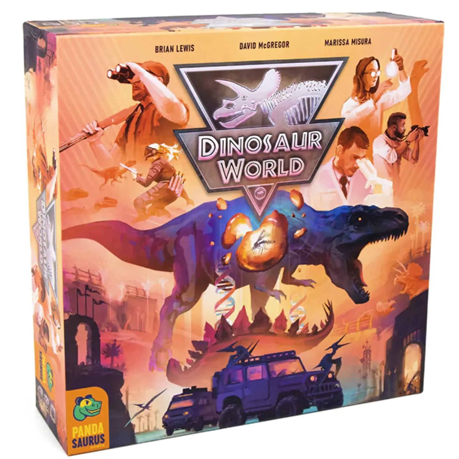 Dinosaur World Board Game Draft, Build, and Explore Your Dino Park for Victory! Strategy Game for Kids and Adults, Ages 8 , 1-4 Players, 60-120 Minute Playtime, Made by Pandasaurus Games