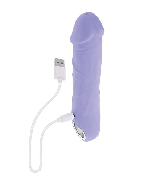 Enhanced Purple Fantasy Realistic Vibrator - Luxurious, Lifelike Design