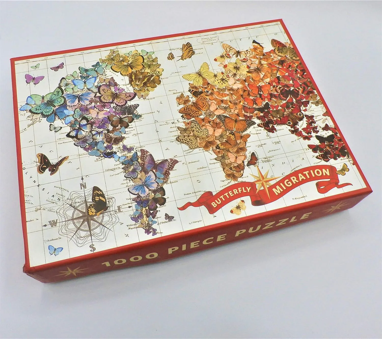 Galison Wendy Gold Butterfly Migration 1000 Piece Puzzle