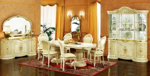 Italian Luxury Classic Dining Table Set