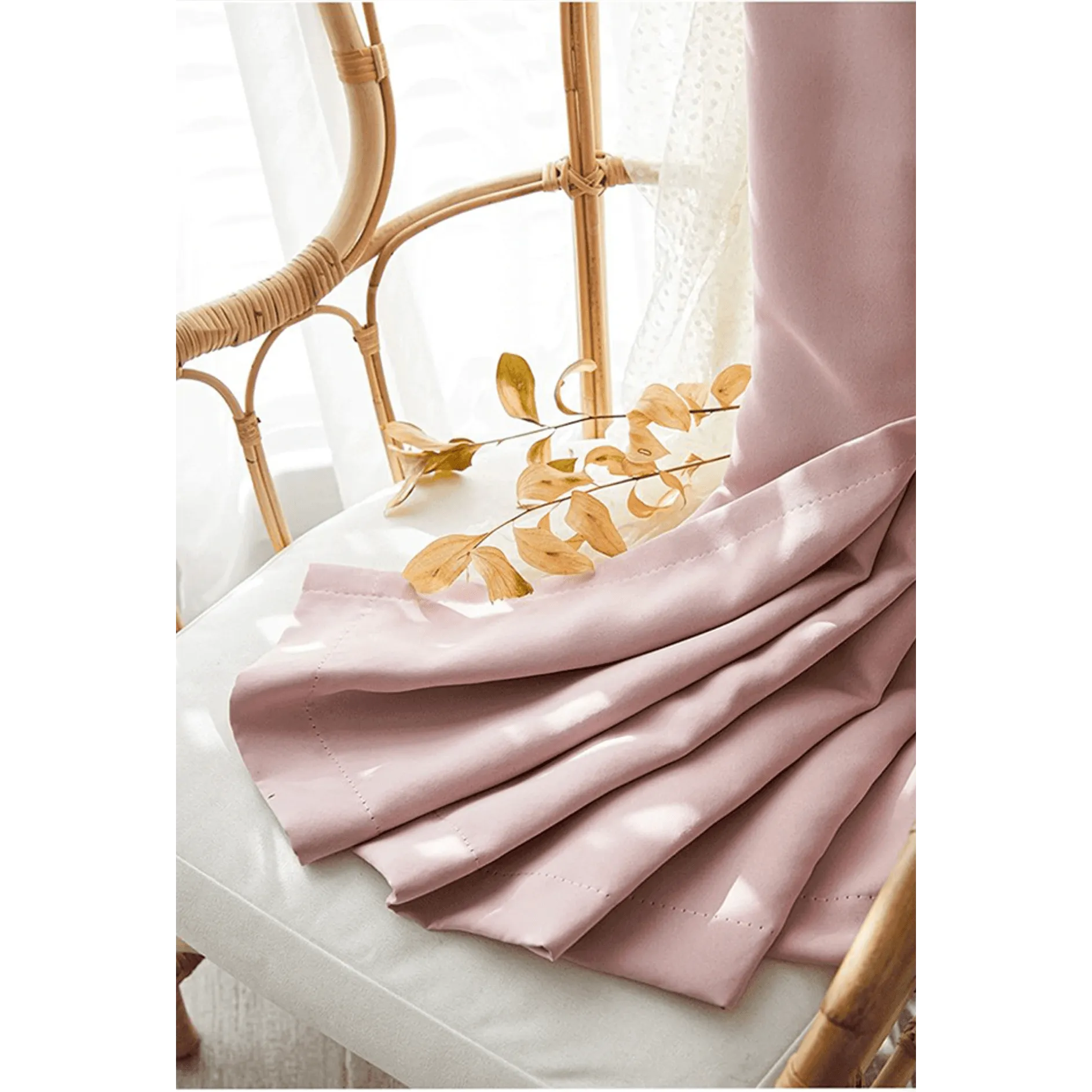 Jason Luxury Veil Curtain - Pink / Beige / Blue / White