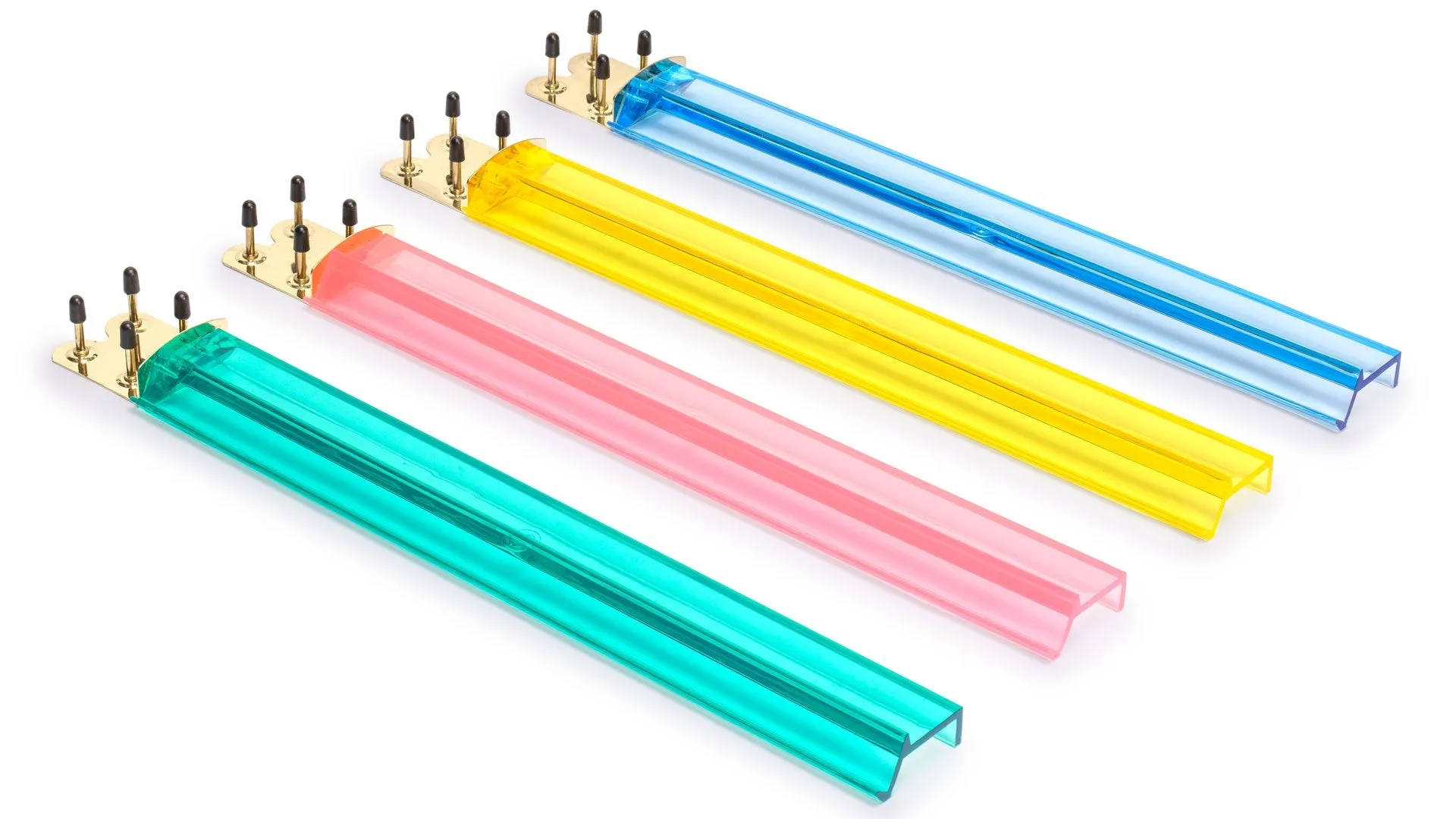 Jewel Tone Multi-Color Acrylic Mahjong Racks, 18" - Set of 4 (Racks Only Set)