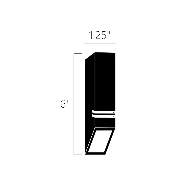 Kichler 15066CBR Louvered Down Rail Deck Light