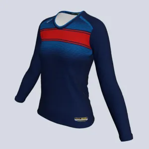 Ladies Long Sleeve Highway Fade Jersey