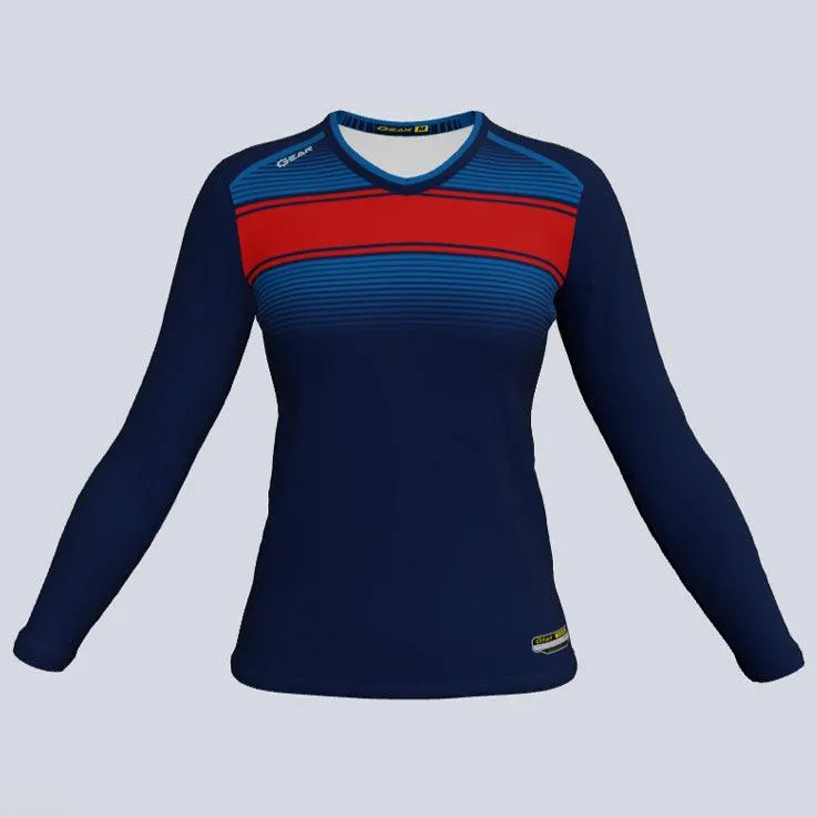 Ladies Long Sleeve Highway Fade Jersey