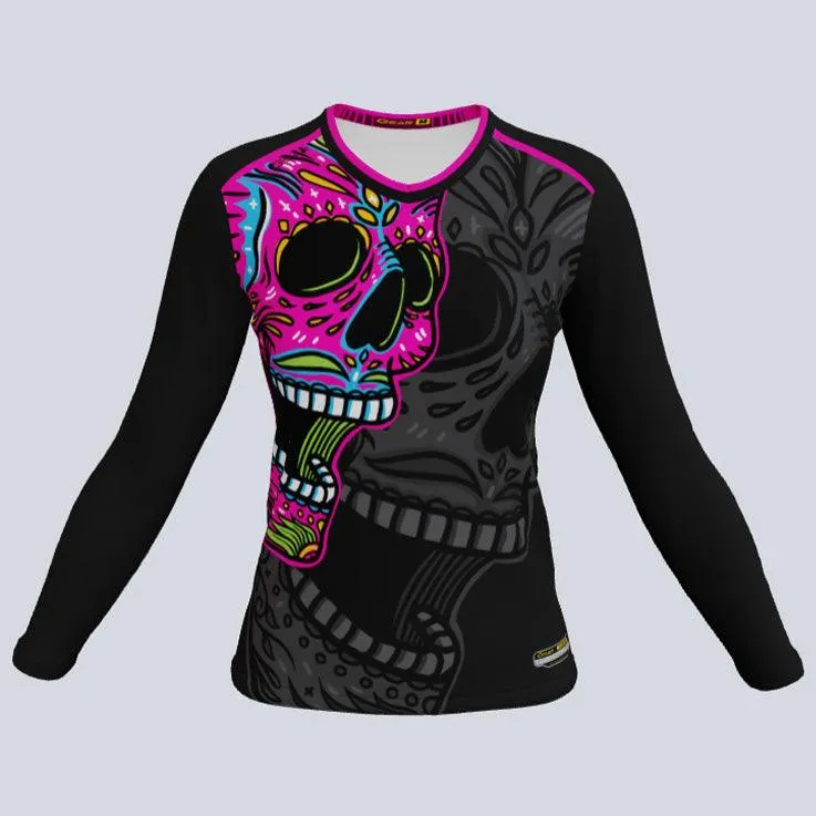 Ladies Long Sleeve Skull Candy Jersey