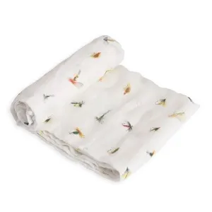 Little Unicorn Deluxe Muslin Swaddle Single Gone Fishing