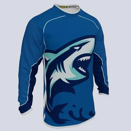 Long Sleeve Custom Shark Jersey