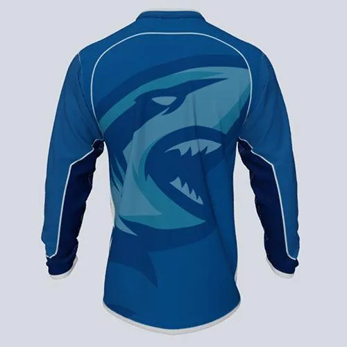 Long Sleeve Custom Shark Jersey