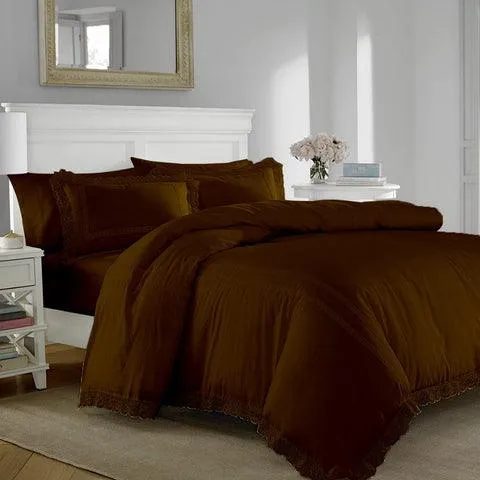 Luxury Soft Duvet Set With Lace