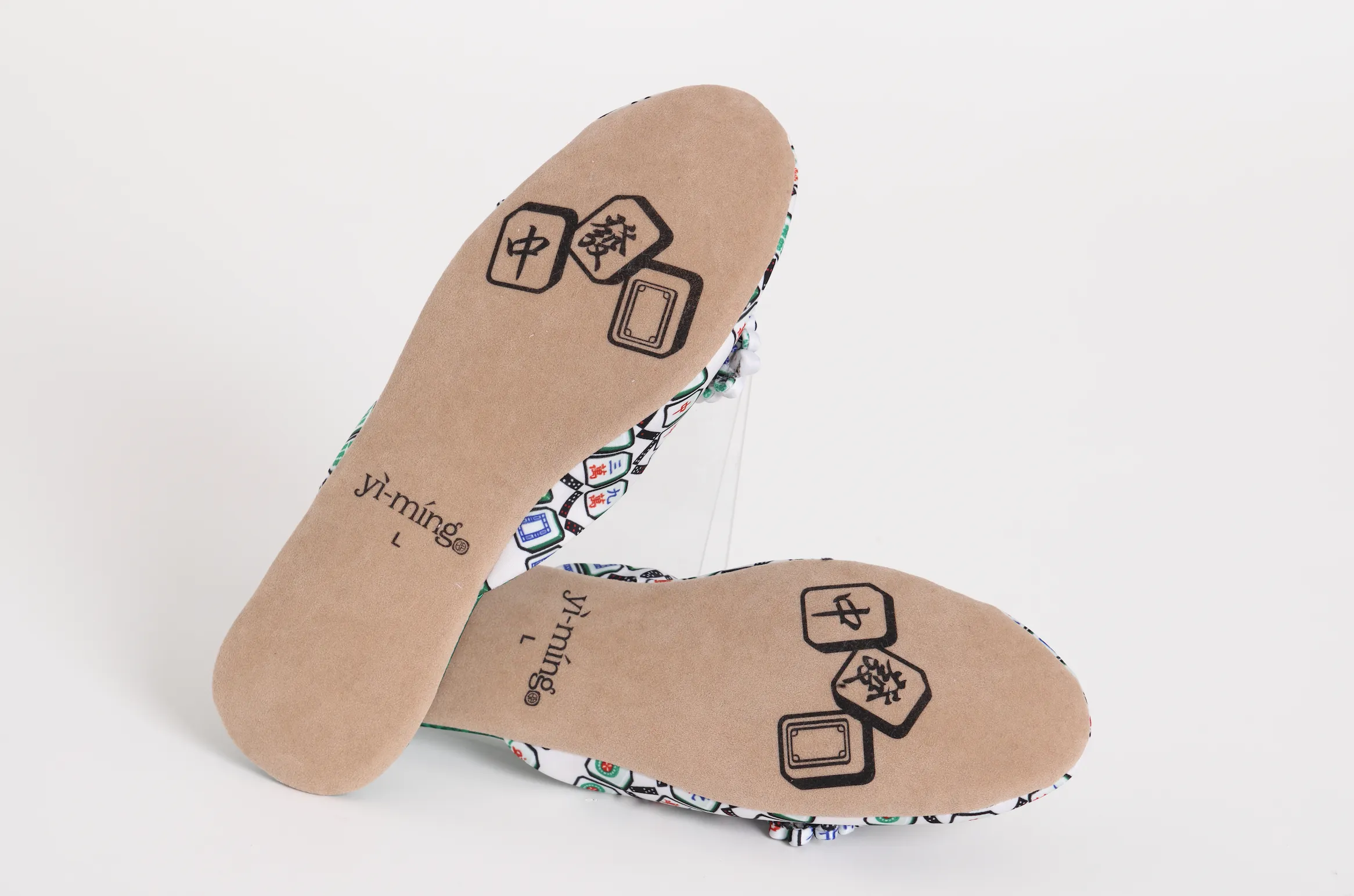 MARIE Mahjong Print House Slippers