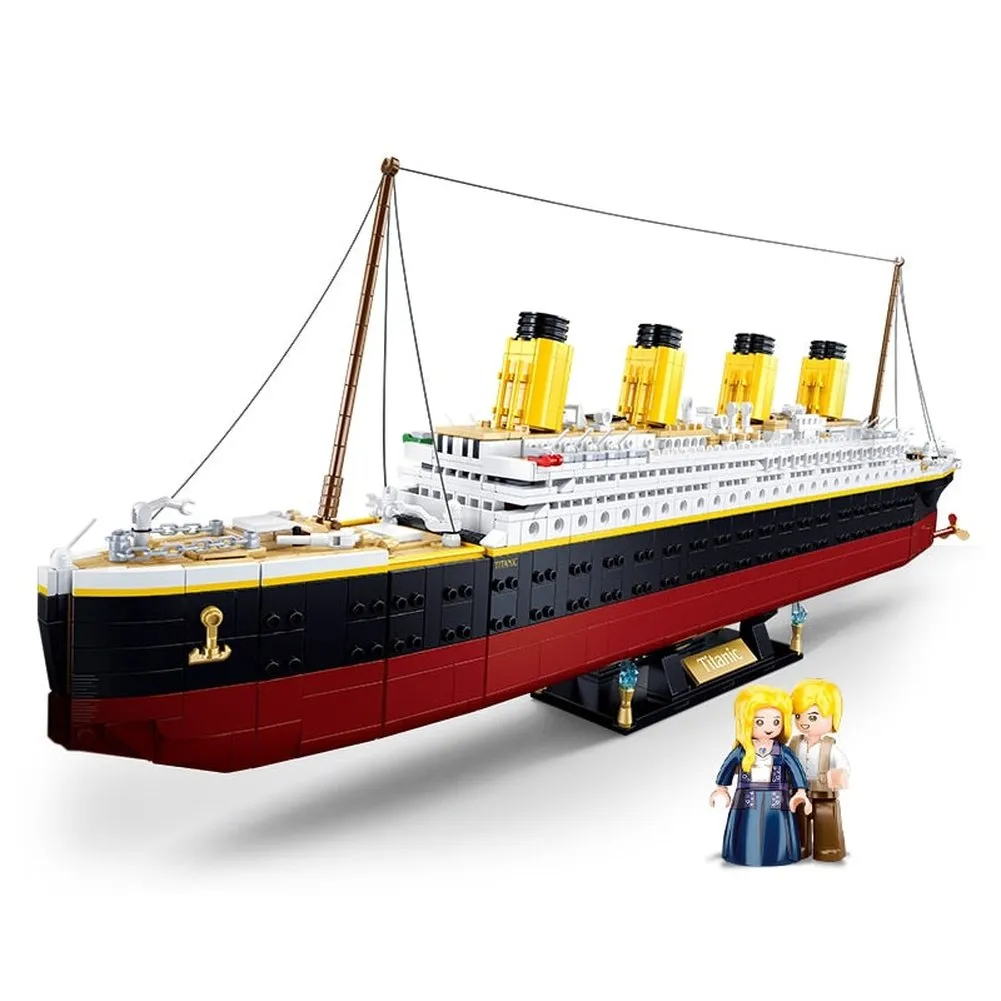 MOC  Compatible  Building Block Toys Titanic 2401 PCS Bricks Scale 1:350 B1122 Compatbile With Leading Brands Big Ship Construction Kits