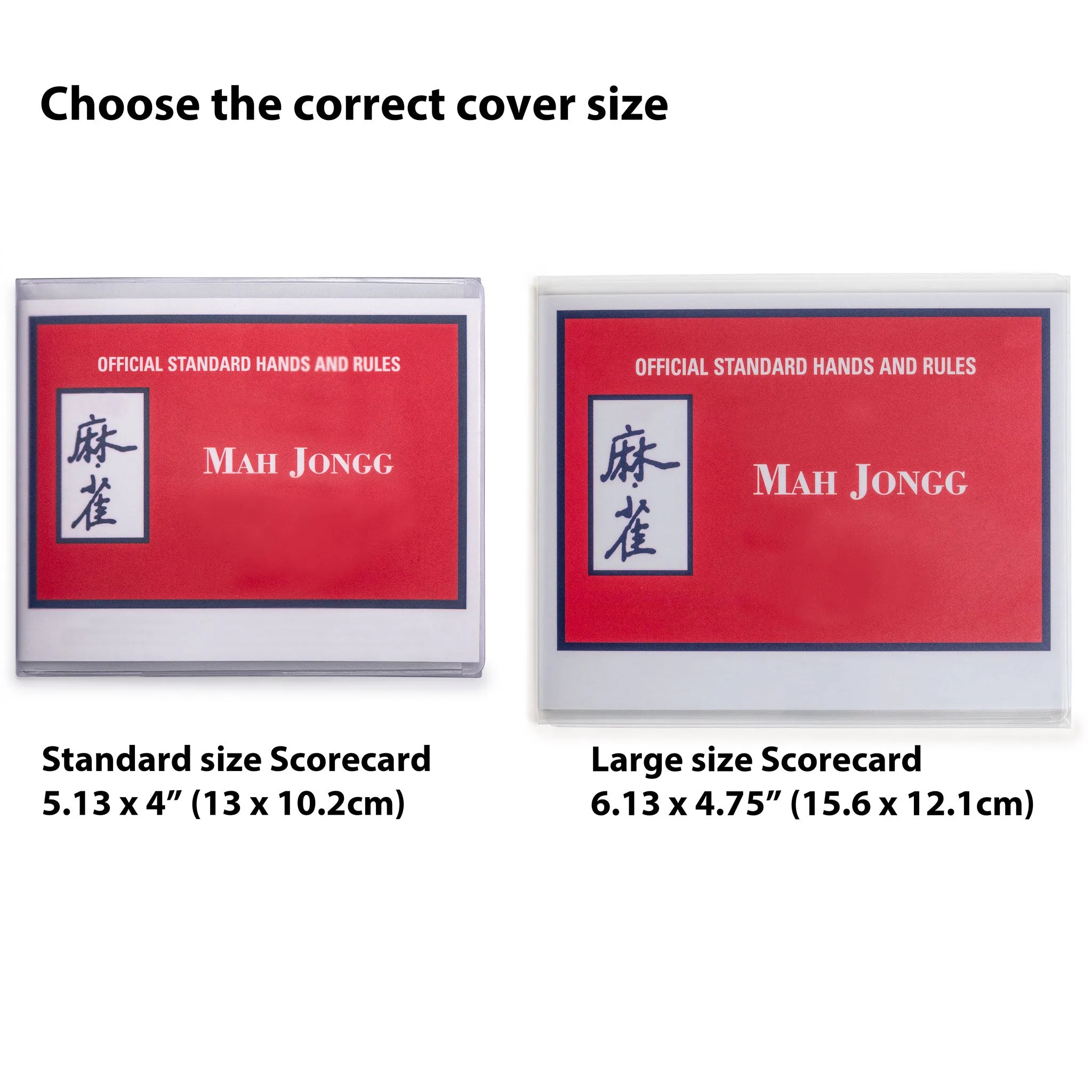 National Mah Jongg League Scorecard Cover 2023 Edition- Standard (Fits 5.13 x 4" Mahjong Score Card)