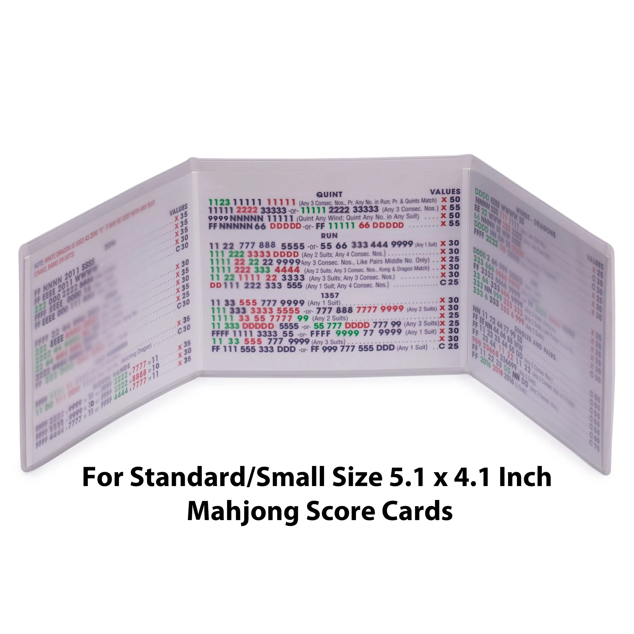 National Mah Jongg League Scorecard Cover 2023 Edition- Standard (Fits 5.13 x 4" Mahjong Score Card)