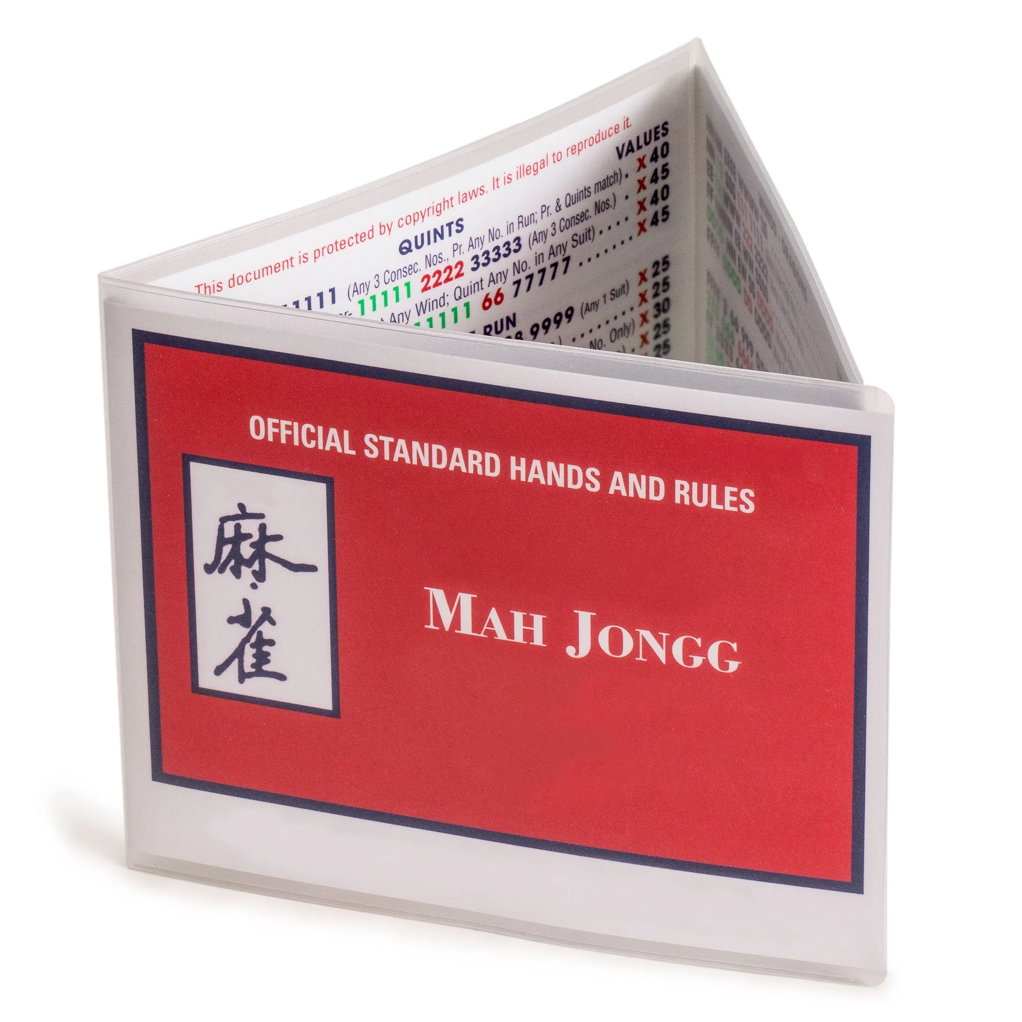 National Mah Jongg League Scorecard Cover - Large (Fits 6.12 x 4.8" Mahjong Score Card)